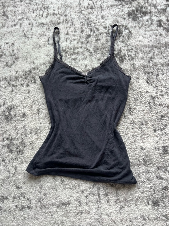 Victoria's Secret Tops - Victoria's Secret Black Lace-Trim Camisole